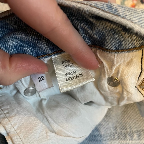 Reformation Vintage High Straight Crop in Montauk - Picture 4 of 8